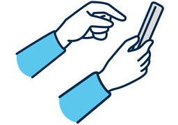 at handのイラスト